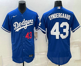 Men's Los Angeles Dodgers #43 Noah Syndergaard Number Blue Stitched MLB Flex Base Nike Jersey,We sell and wholesale Men's Los Angeles Dodgers #43 Noah Syndergaard Number Blue Stitched MLB Flex Base Nike Jersey on line form chian!
